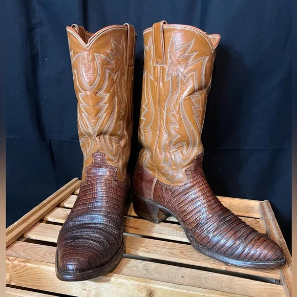 JUSTIN vintage 90s teju lizard western boots Vintage 90s Justin Men main image 4